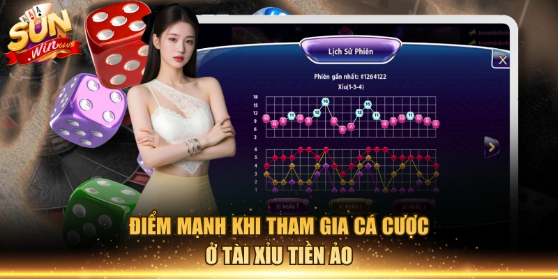 Điểm mạnh khi tham gia cá cược ở tài xỉu tiền ảo